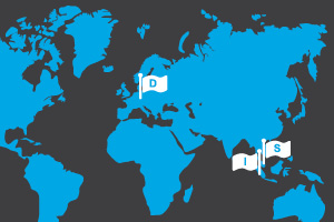 Discover our locations in Europe and Asia